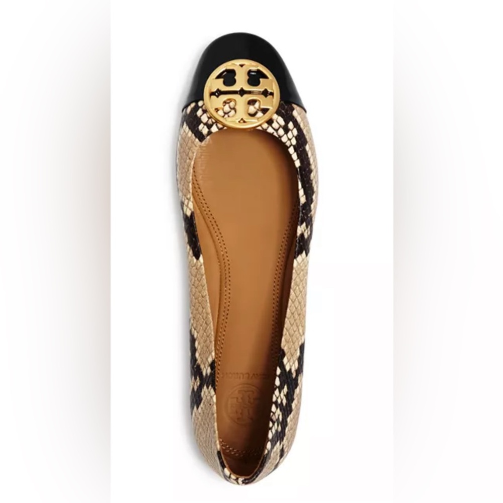 TORY BURCH AUTHENTIC LUXURY CLASSIC PREPPY ICONIC CHELSEA CAP TOE BALLET SHOES - Picture 4 of 17